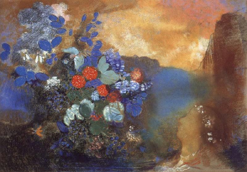 Odilon Redon Ophelia Among the Flowers oil painting image